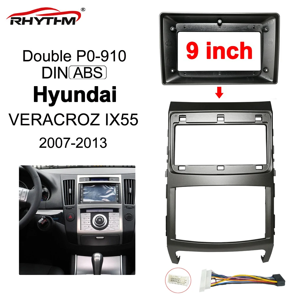 

9 Inch Car Fascia For Hyundai Veracroz Ix55 2007-2013 Stereo 1din 2din Radio Panel Dash Installation Double Din CD DVD Frame