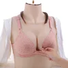 Pregnant women with no underwire adjustable breast overflow breast bra with push-up front lactation bra nursing bra 1