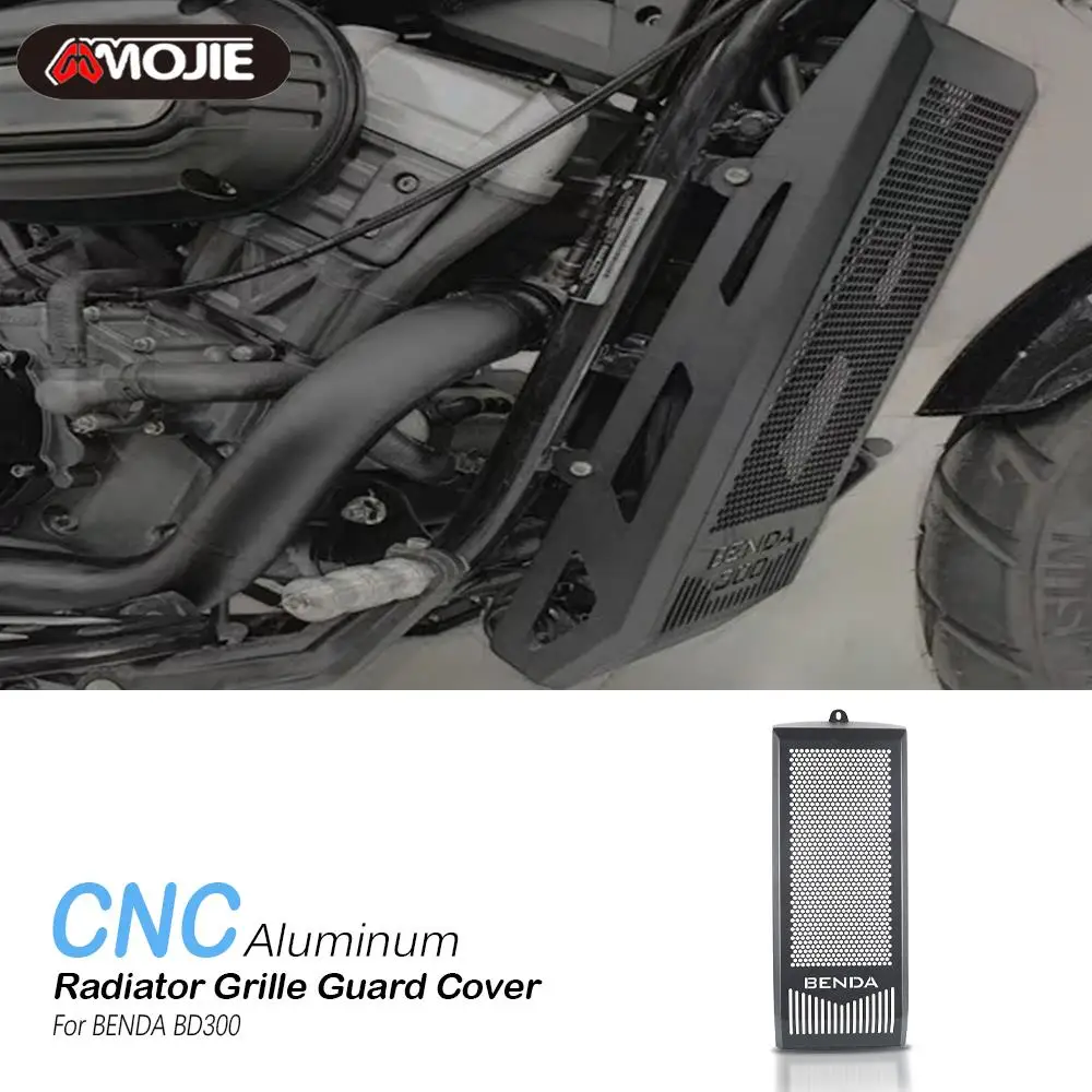 

FOR BENDA BD300 BD 300 Motorcycle Accessories CNC Aluminium Radiator Grille Cover Guard Protection Protetor