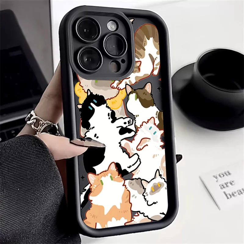 Colorful Cats Painting Phone Protector Case