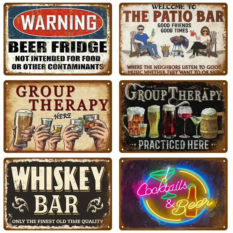 Beer Tin Sign Rum Brand Vintage Metal Sign Home Decor Bar Pub Club Man Cave Wall Art Poster