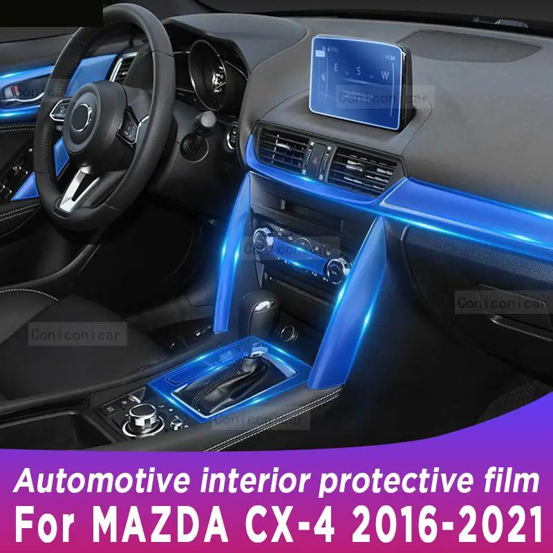 

For MAZDA CX-4 2016-2021 Gearbox Panel Navigation Screen Automotive Interior TPU Protective Film Cover Anti-Scratch Accessories