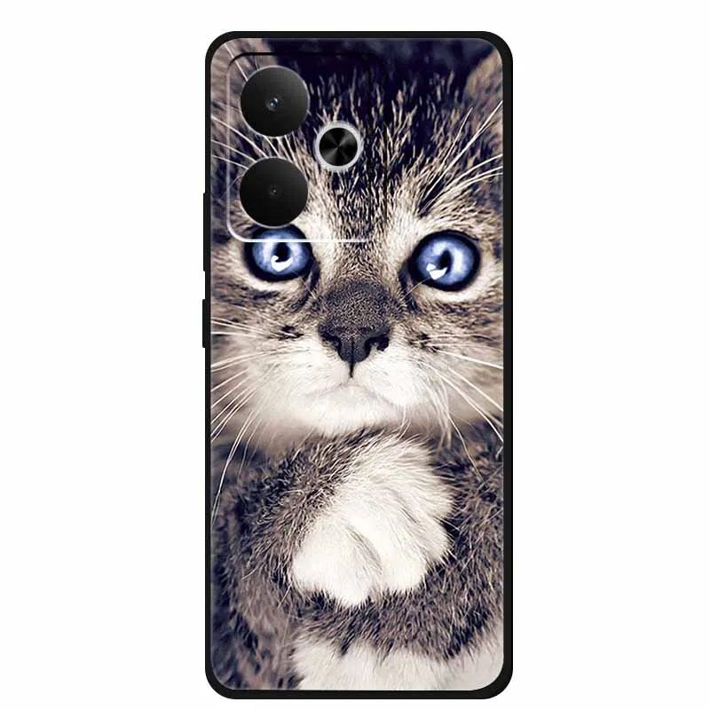 Sleek Black Silicone Soft Back Phone Case Cover