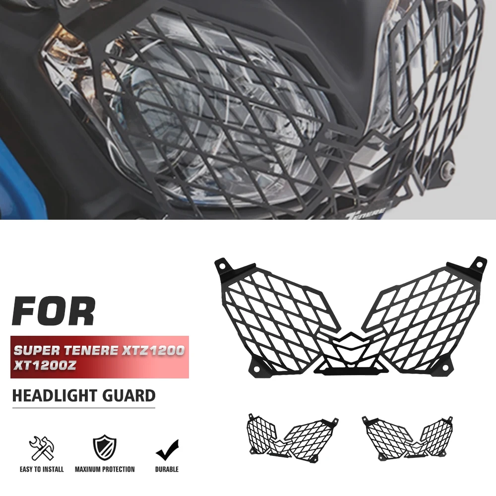 

Motorcycle modification Headlight Grille Mesh Guard Cover Protector For YAMAHA XT1200Z Super Tenere XTZ1200 2010-2019