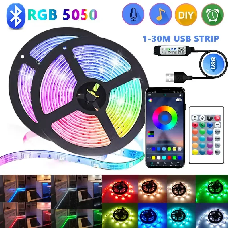 

USB RGB-лента для подсветки, 1-30 м