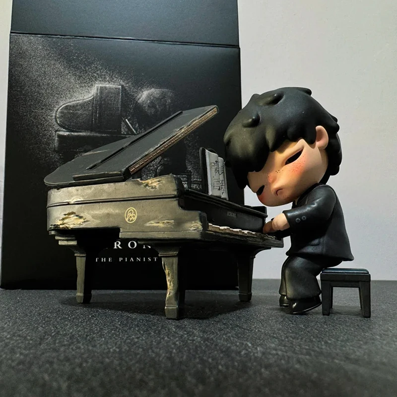 Genuine POPMART Hirono pianist figurine series Small blind box