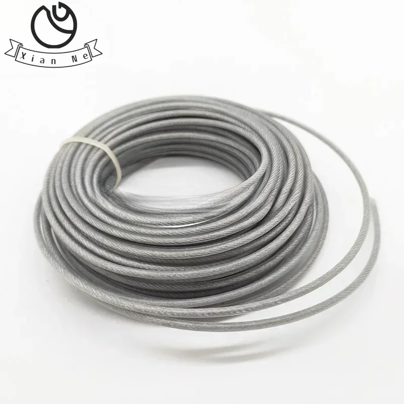 Trimmer Steel Nylon Wire Rope Cord Line 2.0/2.4/2.7/3.0mm Strimmer Brushcutter Long Round Roll Grass Replacement Wire About 15m trimmer wire