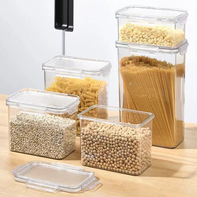 Cereal Storage Container Set Extra Large For Cereal Snacks Sugar Clamshell  Sealed Can 