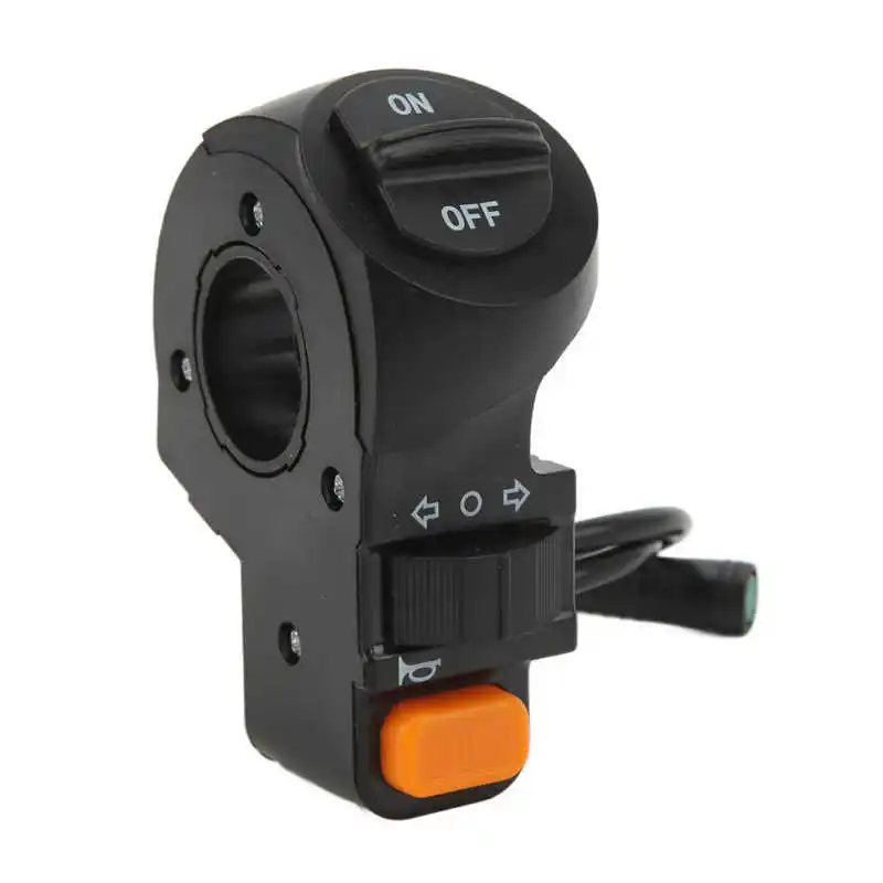 ElectricBikeLightSwitchHandlebarMountWaterproofABSEasy