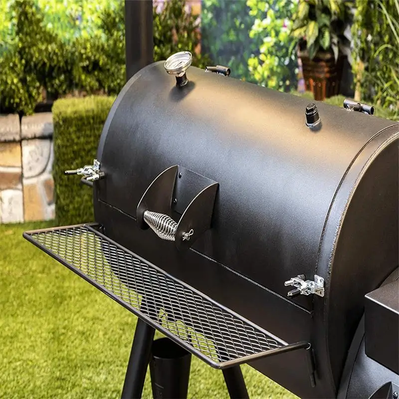 Offset Smoker Mod Kit Stainless Steel Mod Kit BBQ Modification Tool With Charcoal Basket Smoker Accessories Sealing