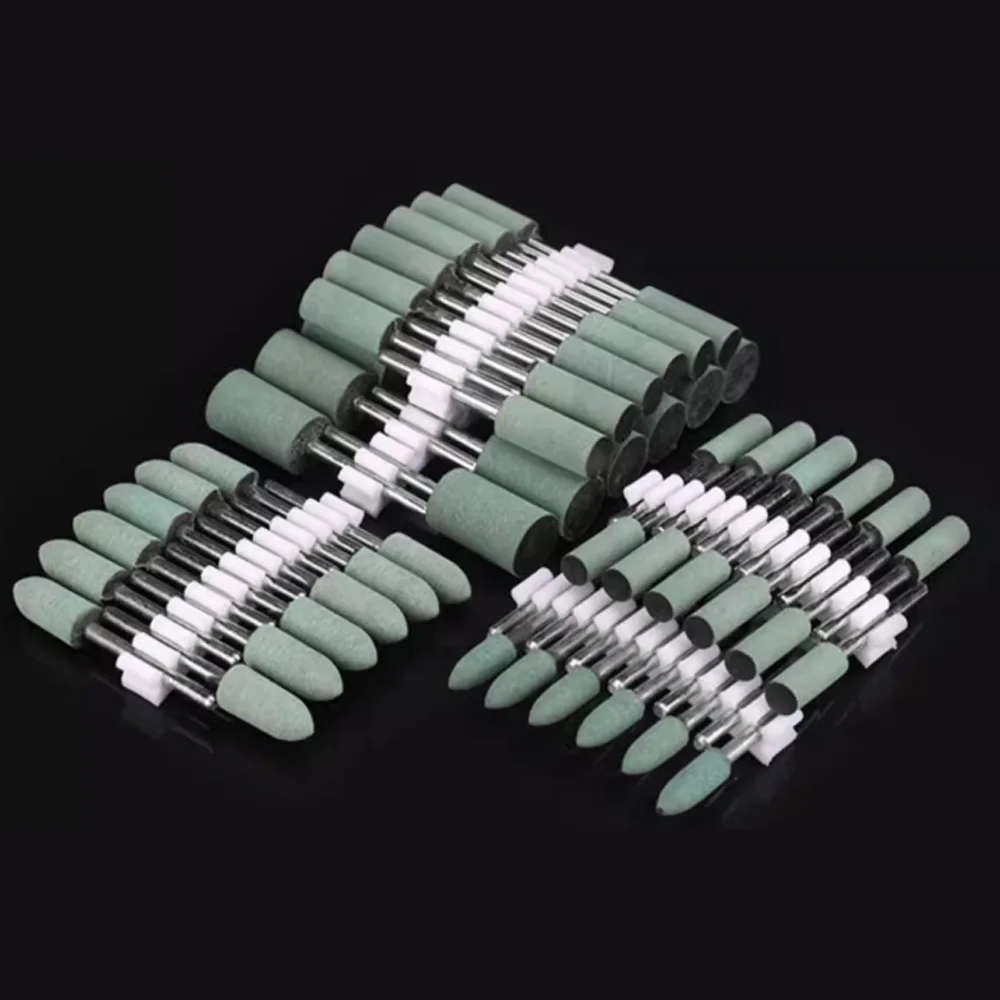 50/100 Stück Gummi-Schleifköpfe Polierscheiben Rostentfernung Aluminium-Metall-Polierwerkzeug Glanzpolierset Schleifzubehör