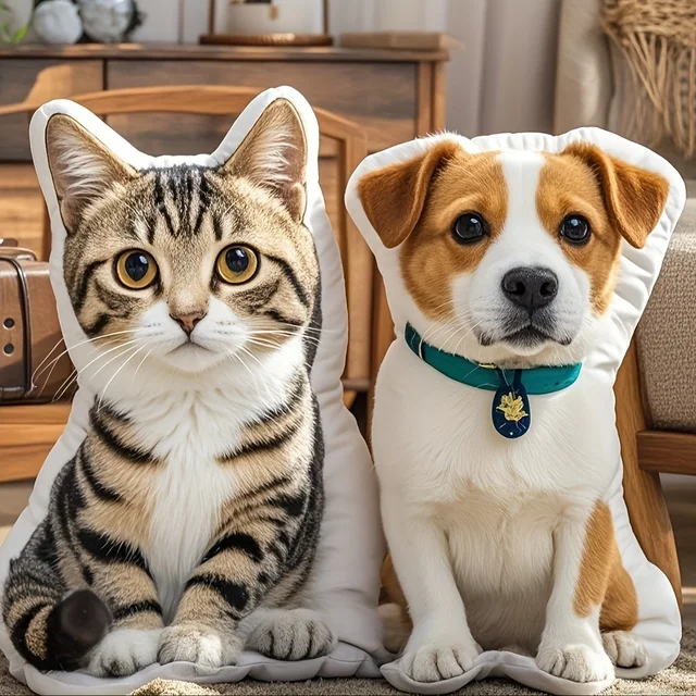Winter New Customized pet photo pillow personalized pet pad with zipper, suitable for home decoration in all seasons 5