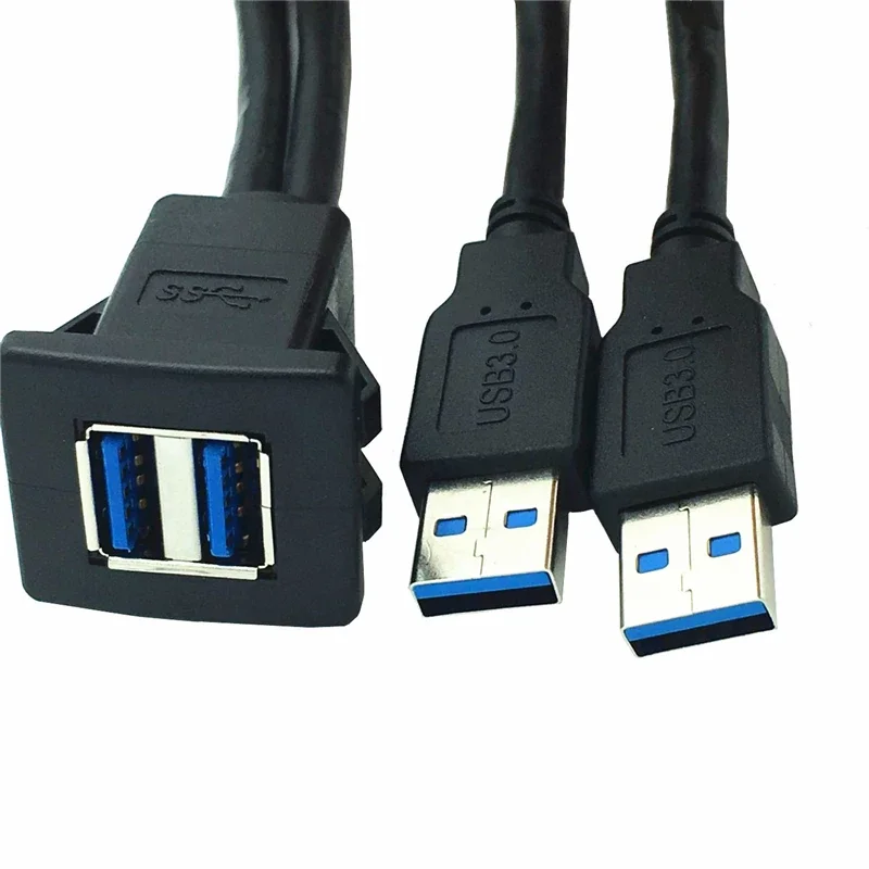 Cavo impermeabile USB 2.0 da maschio a femmina presa per cruscotto dell'auto cavo di prolunga per linea Stereo per moto  34