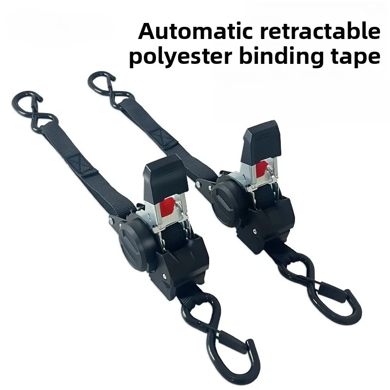 Premium Retractable Ratchet Cargo Straps