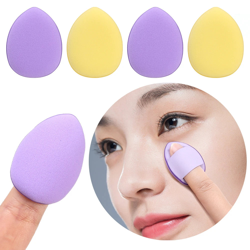 

Mini Finger Puff Foundation Powder Detail Makeup Sponge Face Concealer Cream Blend Cosmetic Accessories Makeup Tools