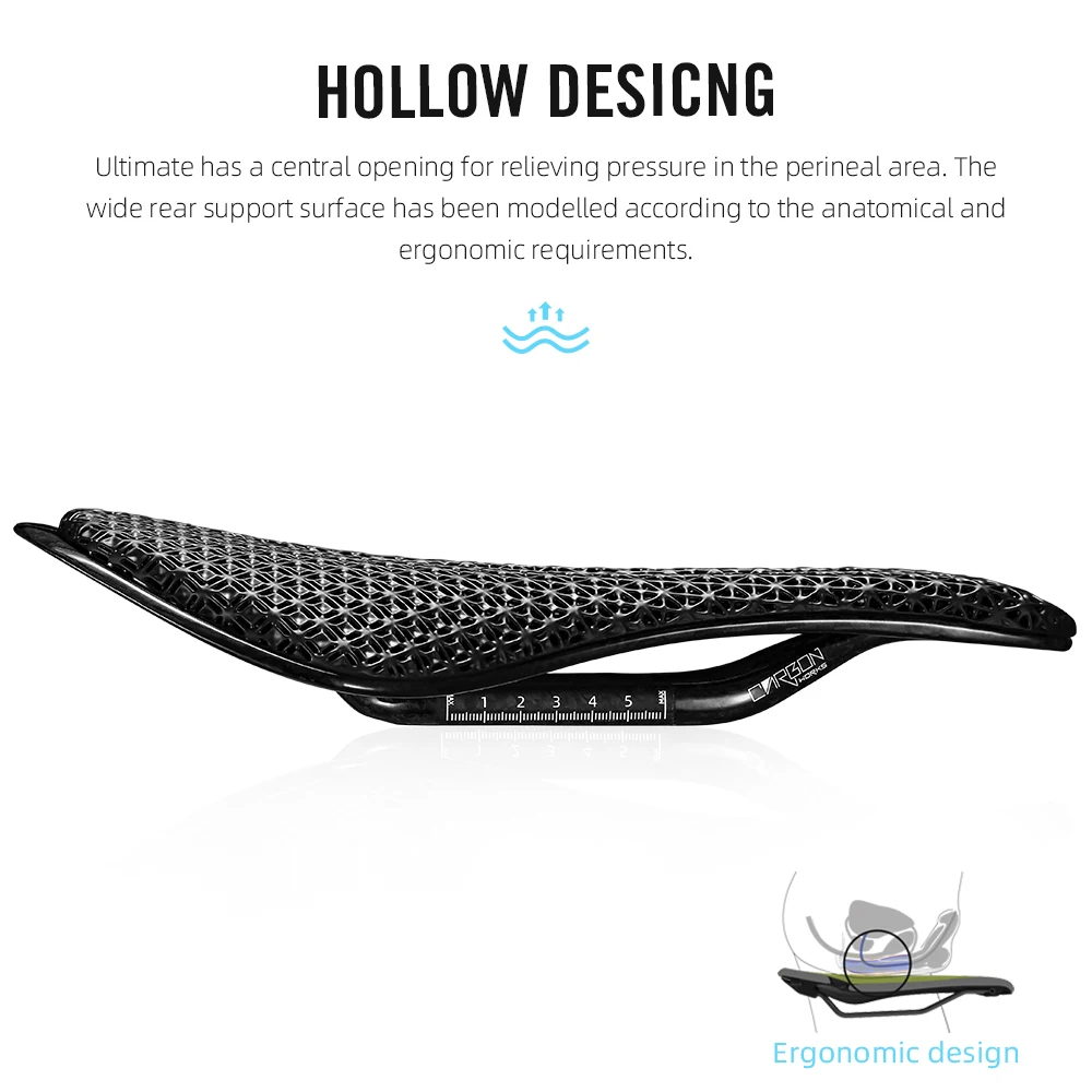 RYET-3Dプリントバイクサドル,シートクッション,マウンテンバイク