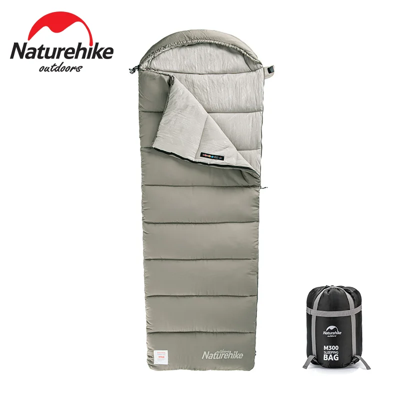 Naturehike-M180 Легкий спальный мешок, Двойная Сумка для кемпинга, M400, машинная стирка, зима, M300