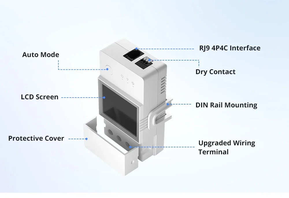 THR316D THR320D WiFi Smart Switch Temperature and Humidity Monitor Switch 16/20A