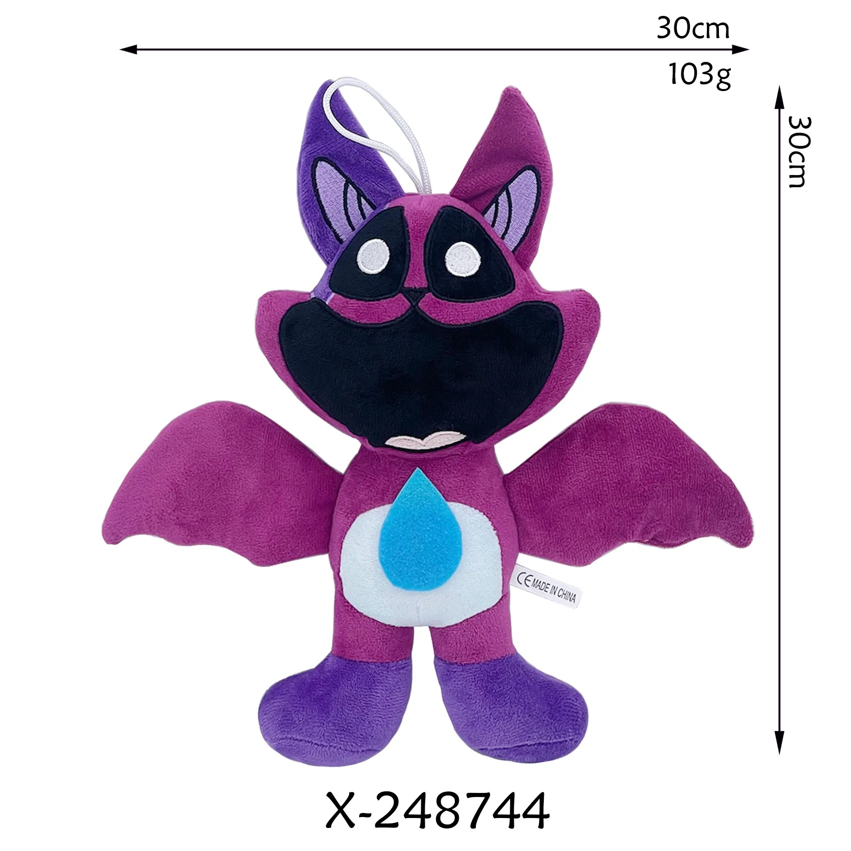 thumbnail image 1 of 2024 Nueva serie de juegos Smiling Critters, juguetes de peluche, monstruo del terror, boca grande, gato morado, gato morado aterrador, peluche de regalo, 1 of 5