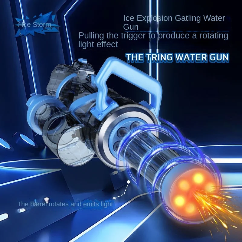 Gatlin Water Gun Electric Burst Children's Large-capacity High-pressure Powerful Automatic Water-absorbing Boy Toy Water Gun 2