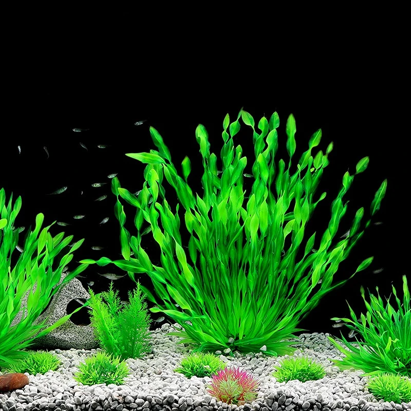Artificial Underwater Plants Aquarium Fish Tank Seaweed Decoration Green Purple Water Grass Viewing for Fish Tank Decoration
