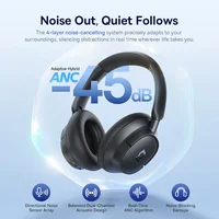 Baseus EH10 NC ANC Wireless Headphones 45dB Adaptive Hybrid Noise Cancelling Headsets Hi-Res LDAC Headphone Bluetooth 6.0 80Hrs - Image 2