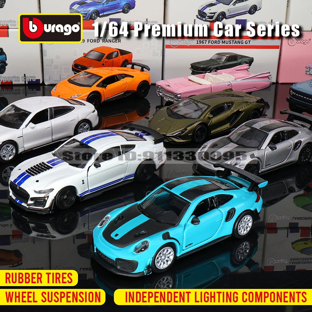 Deluxe 1:64 Sports Car Model Collection - Premium Toy Set