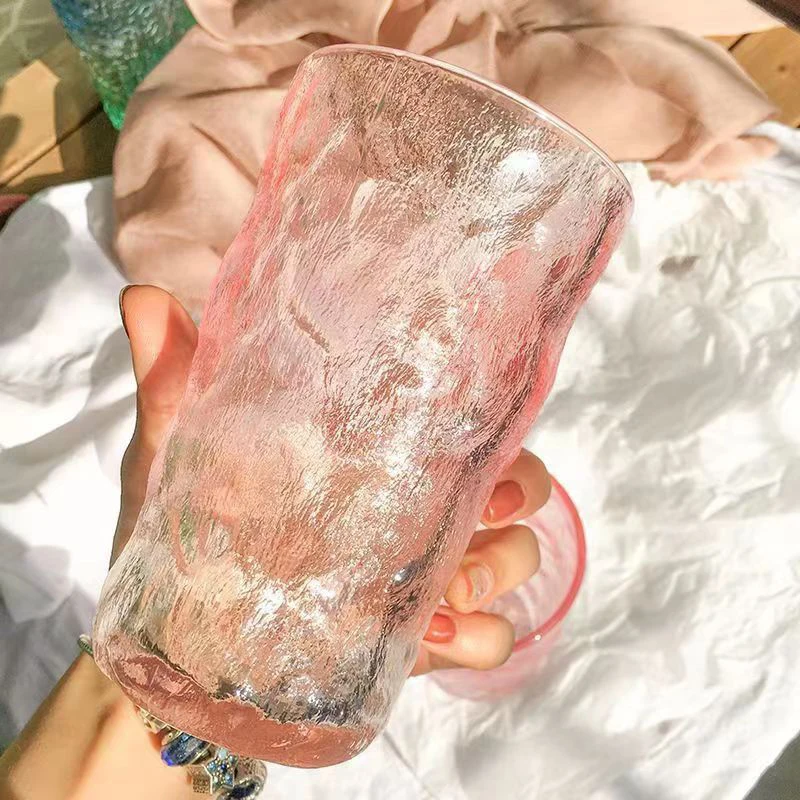Bottled Water Frosted Whiskey Glass Cup Wine Glasses Drinks Cup Luxury Cups Bar Kitchen Glasses Camping Creative Drinkware