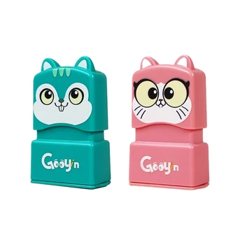 Fun Pattern Stamp Customizable Name Seal for Children's Apparel School Uniform 1