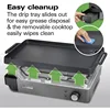 Hamilton Beach Professional Cast Iron Indoor Electric Grill & Griddle,10"x16" Preseasoned Cooking Surface,Adjustable Temperature 6