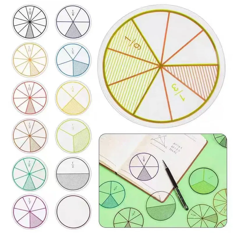 6 Set Fractions Education Math Toys Kids Learning Teaching Supplies For The Classroom Juegos Educativos Para Ni&ntilde;os