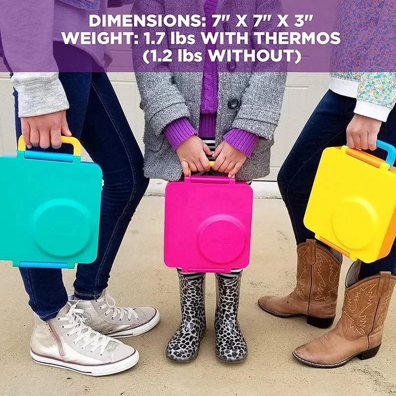 OmieBox V2 Portable Lunch box Children stainless steel insulated lunch box  compartment design carrying lunch box carrying handle - AliExpress