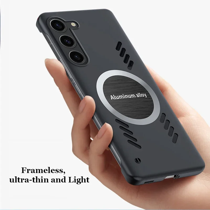 Sleek Car-Mounted Magnetic Case with Heat Dissipation
