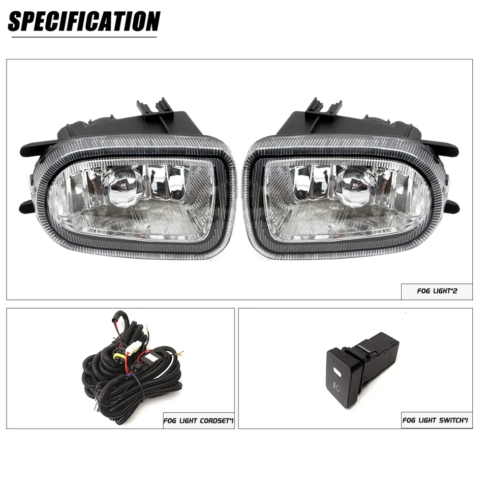 Front Bumper Fog Lamp Upgrade FOR Nissan Sunny Sentra N16 2000