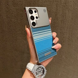 Custodia per telefono con tessuto a trama di dissipazione del calore magnetico MagSafe e design senza bordi