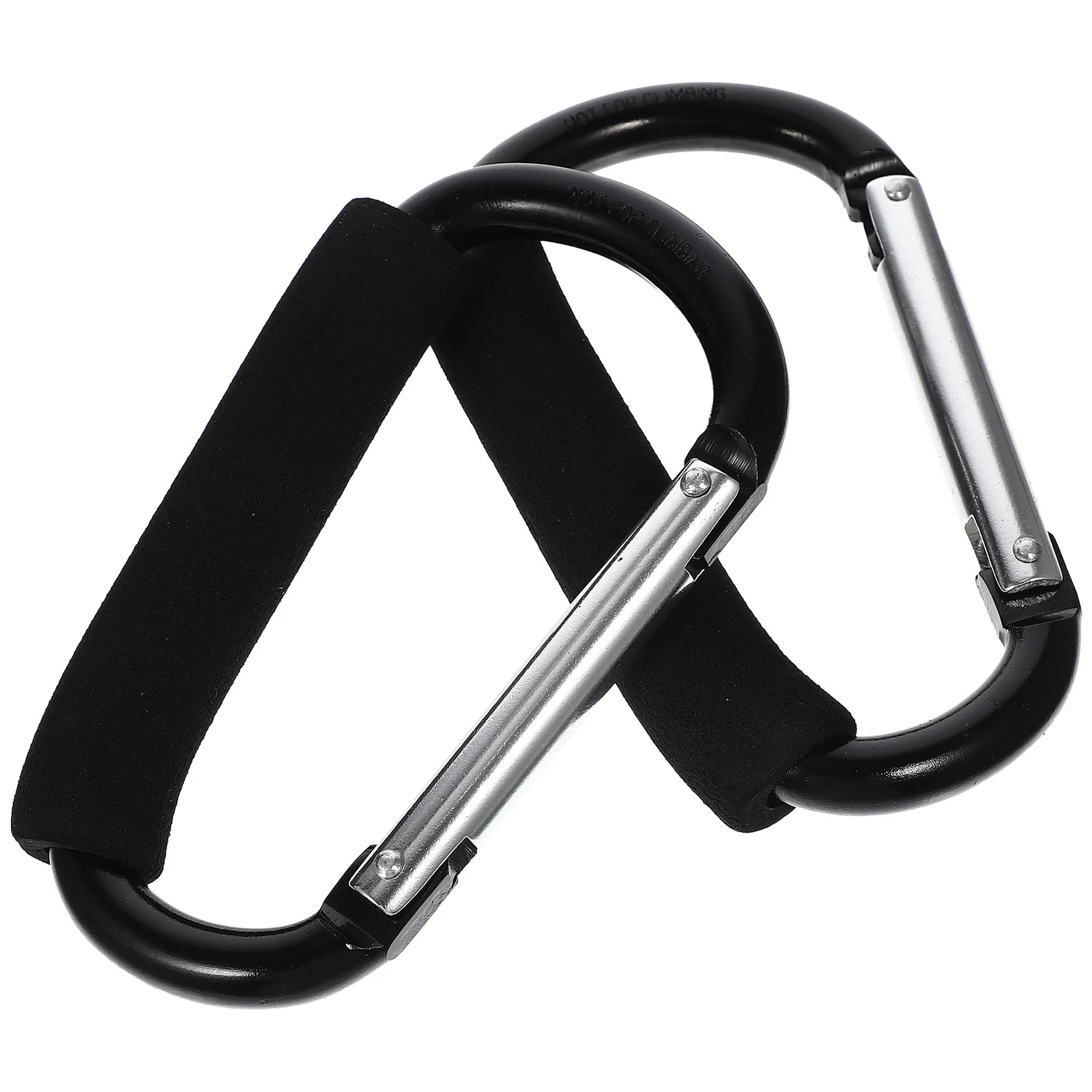 

2 Pcs Cart Hook Heavy Duty Clothes Hanger Stroller Accessories Portable Baby Hooks Carabiners Aluminum Alloy Multi-function