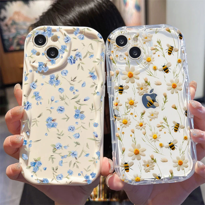 Honeybee Flower Designer Phone Case
