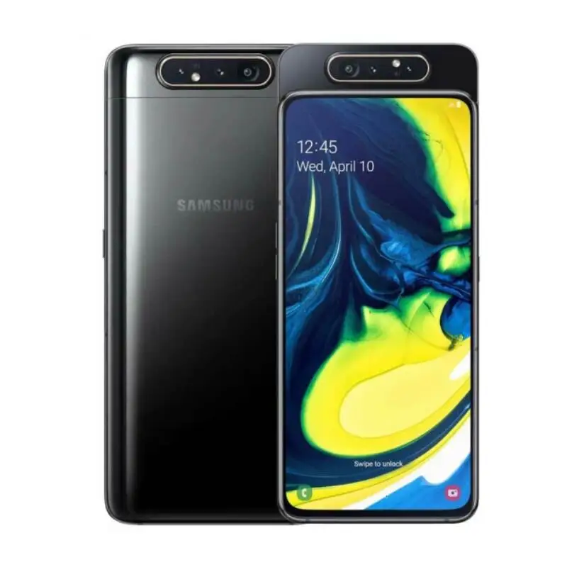 8gb ram Samsung Galaxy A80 Dual Sim A8050 Mobile Phone 8GB RAM 128GB Octa Core 6.7" Triple Camera Snapdragon 730 NFC Cell Phone Original ddr4 ram 8GB RAM