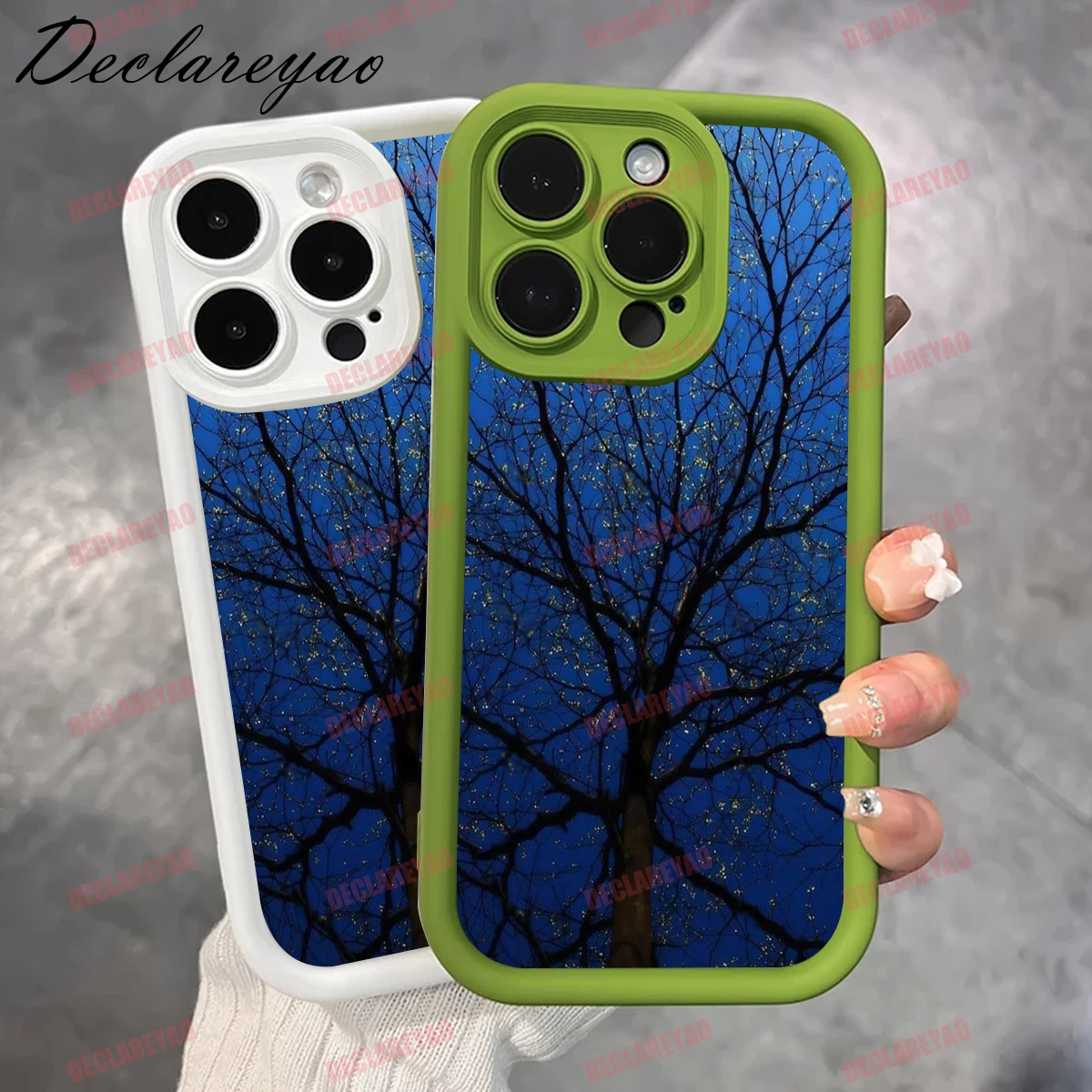 DECLAREYAO Soft Light Slim Matte TPU Shockproof Phone Case