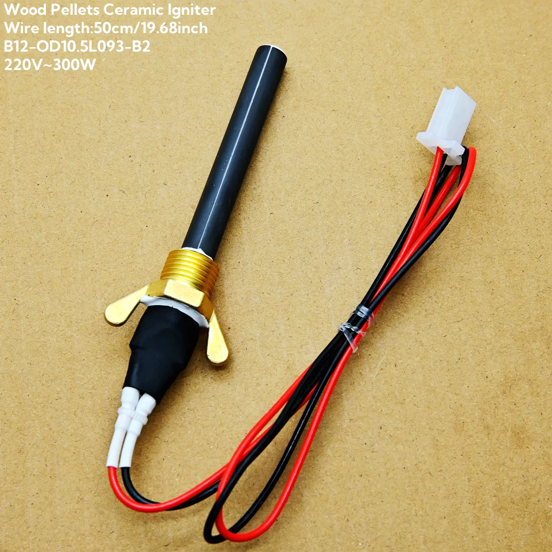 220V 300W Wood Pellet Ceramic Igniter-Fast Ignition Durable & Energy-Saving for Fireplaces Pellet Stoves BBQ Grills