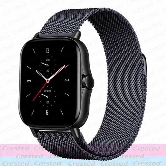 Elegant Milanese Metal Watch Bracelet, 20mm/22mm