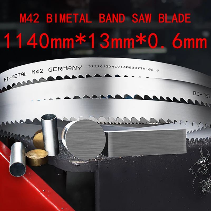 1/2/3Pcs High Quality M42 Saw Blade for Cutting Metal -1140x13x0.6x6/6-10/10/8-12/14/14-18/24Tpi Multi-Tooth Pitch（Customizable）
