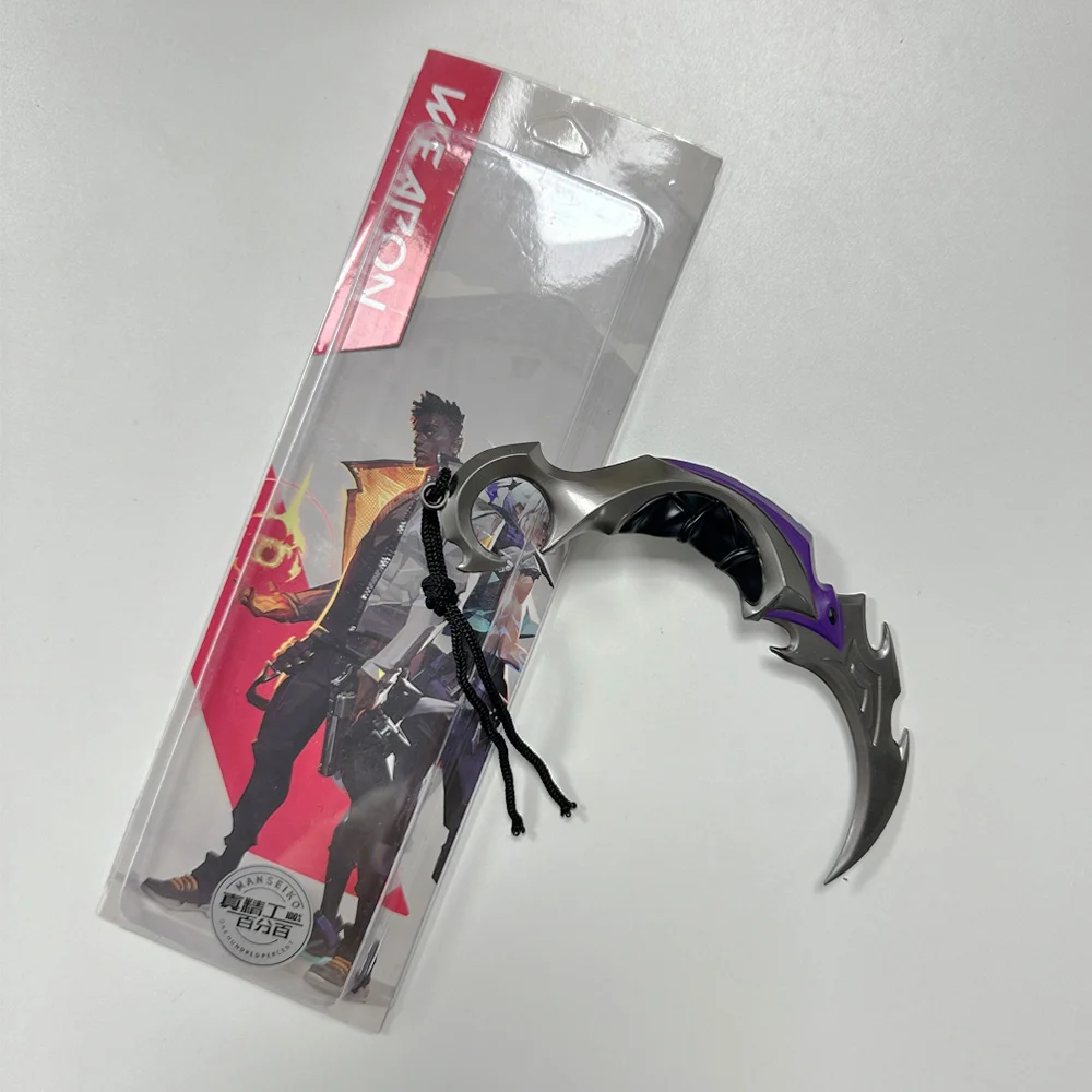 Valorant Karambit EP5 Metal Model Claw Knife 15CM 1:1 Replic Game Melee Weapon Real Steel Katana Desk Craft Ornaments Toys Boys game knife cosplay toy cosplay claws cosplay prop