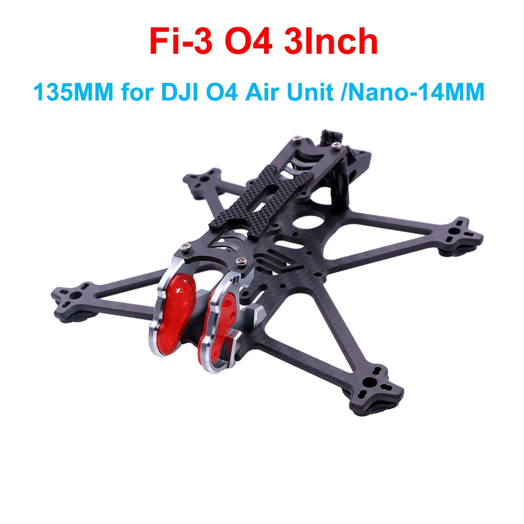 Châssis Drone 3 pouces 135mm pour DJI O4 Nano - Fibre de Carbone