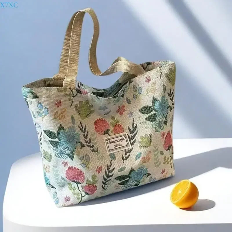 X7XC Fashion Canvas Toted Bag Grocery Cloth Bag Shoulder Bags Trendy Shoulder Toted Bag Valentines Day Gift for Women Girls 3