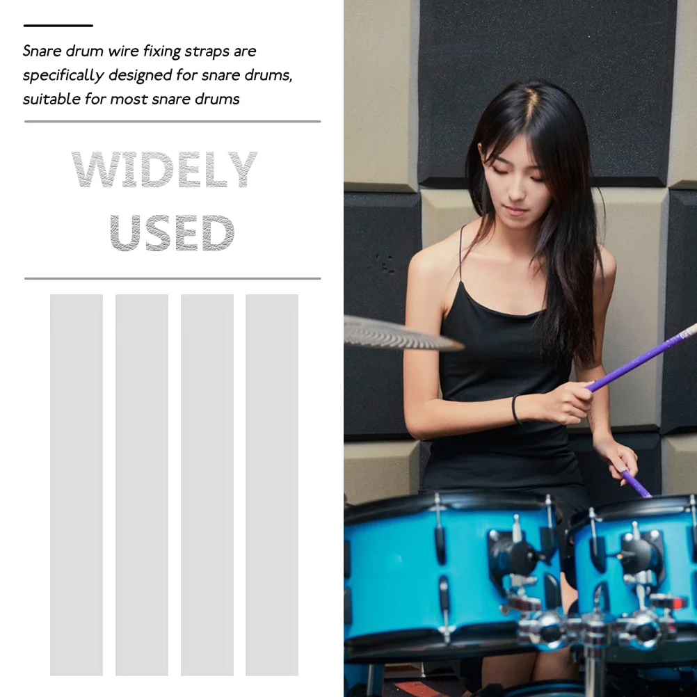 4 Pcs Drum Sand Straps Tension Wire Snare Fixing Bristle Component Replacement Parts The Pet Accessory Man Scrunchie