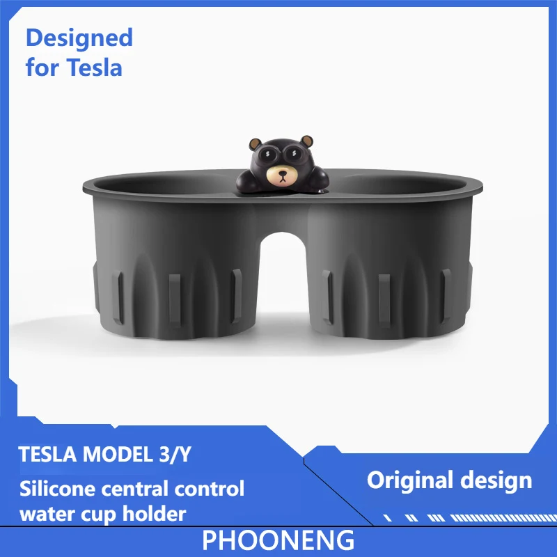 

PHOONENG подстаканник для Tesla model3 Y центральное управление силиконовый Кемпинг ограничитель Модификация аксессуары 2023