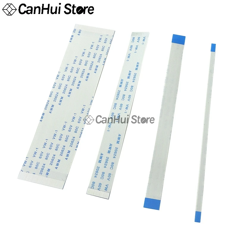 10Pcs 0.5MM FPC FFC Flexible Flat Cable A/B Type 50-300mm 10-60PIN