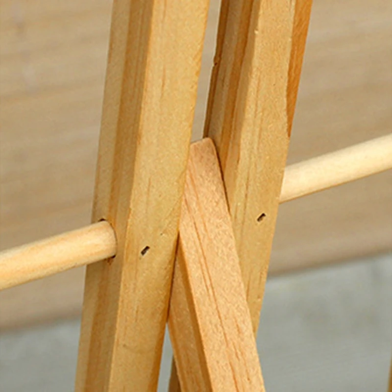 Natural Beech Wood Table Easel for Artist Painting Sketching Craft Foldable Wooden Stand Frame Display Holder