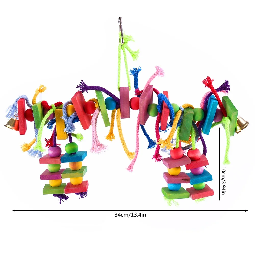 Wooden Parrot Chew Toy 2